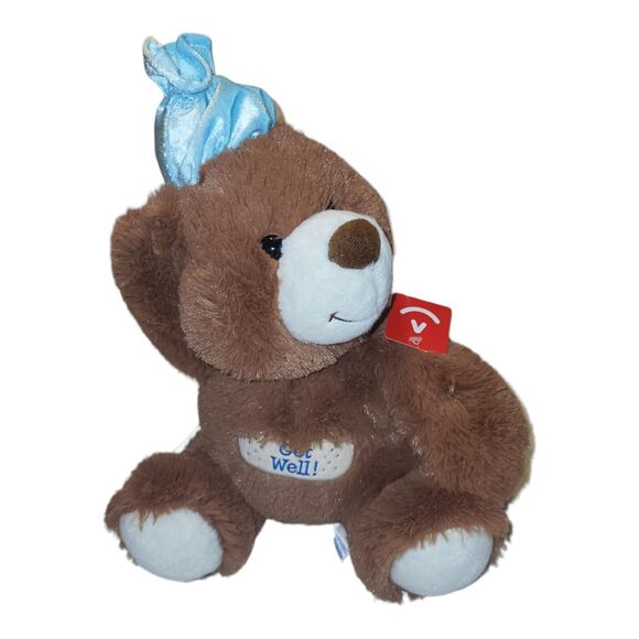 Aurora Get Well Soon Teddy Bear Plush Bandaid Ice Pack Stuffed Animal 11" - Picture 2 of 12